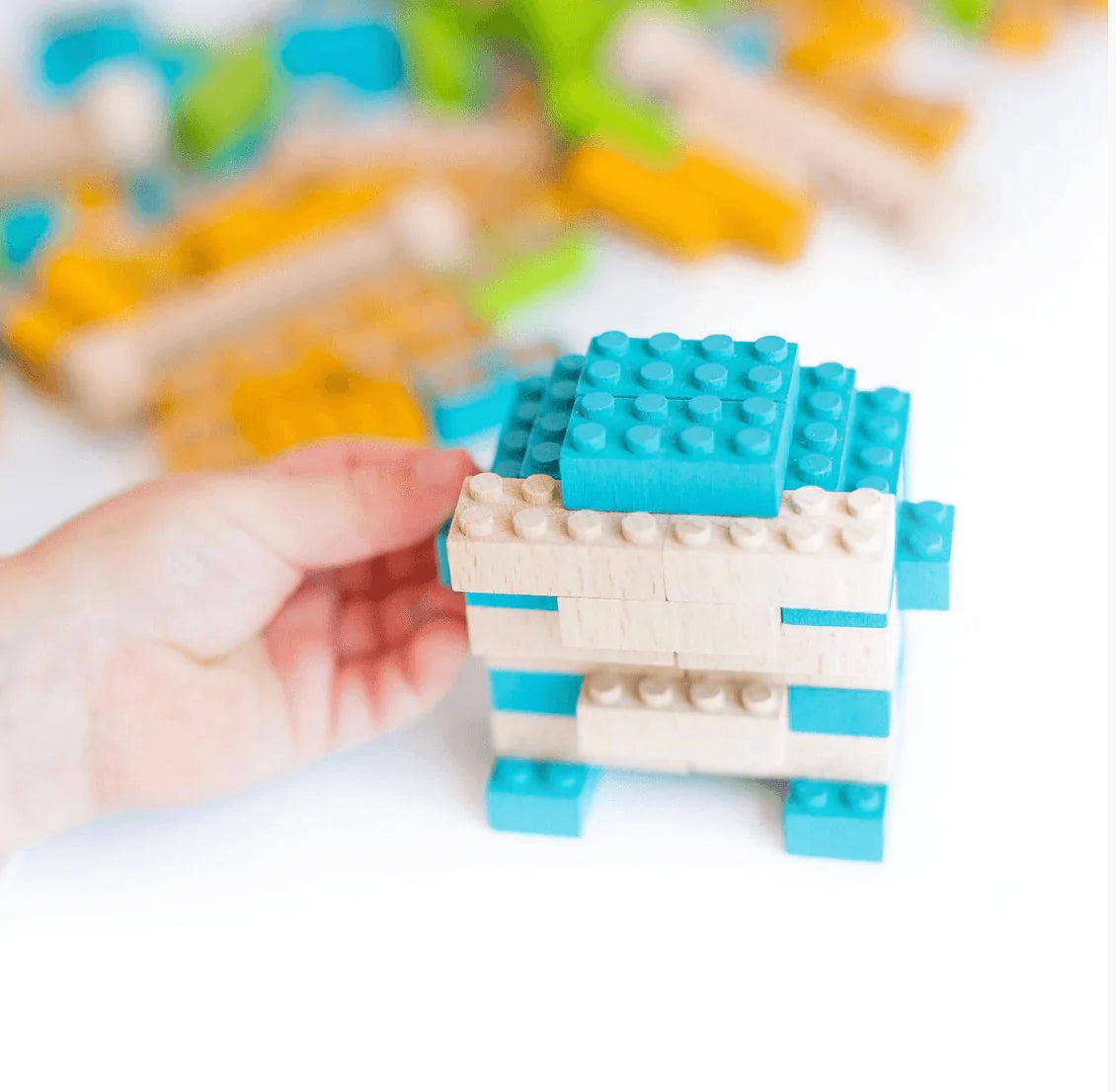 The Curated Parcel - Once Kids // Eco Bricks Colour 109 pieces 