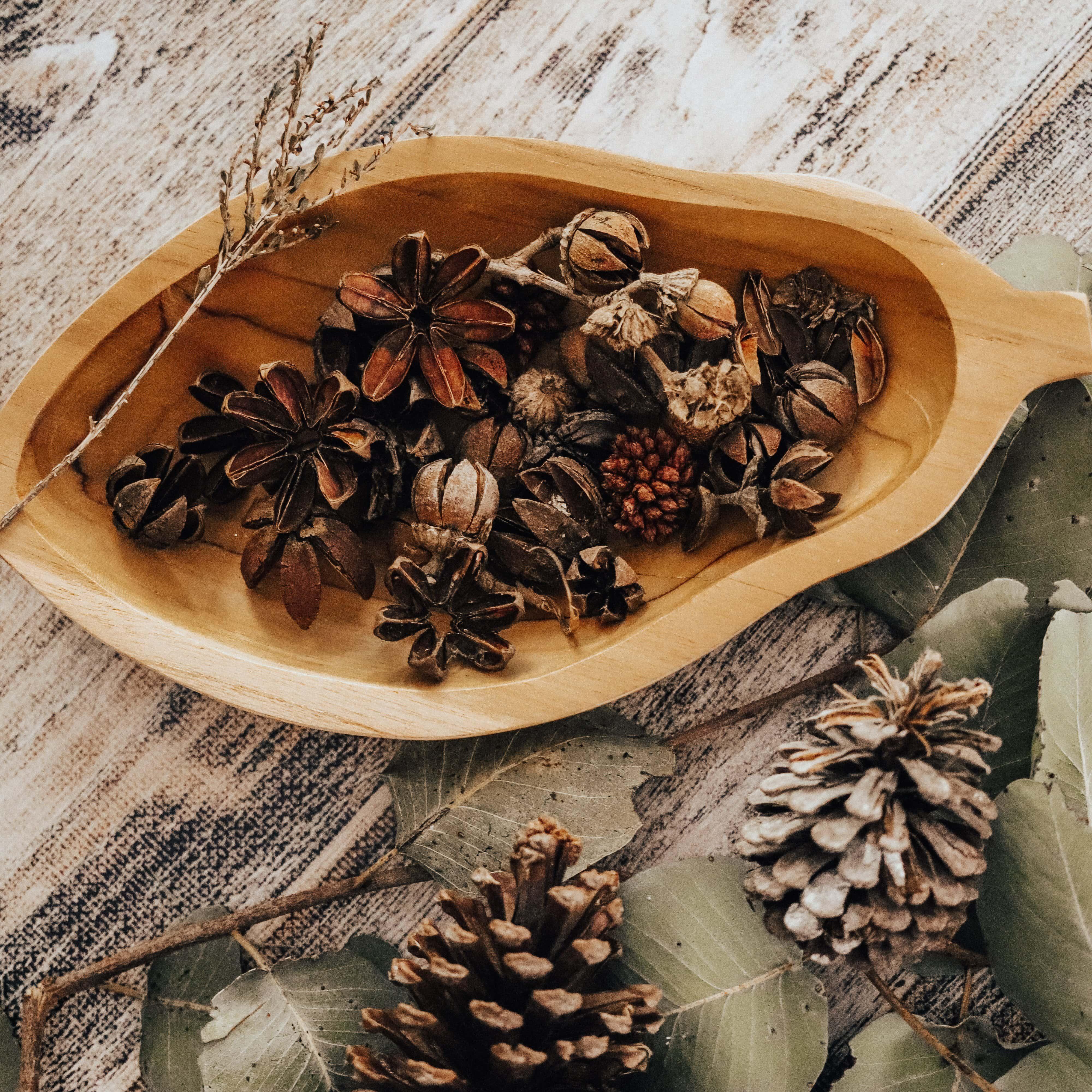 The Curated Parcel - Papaya Wooden Bowl 