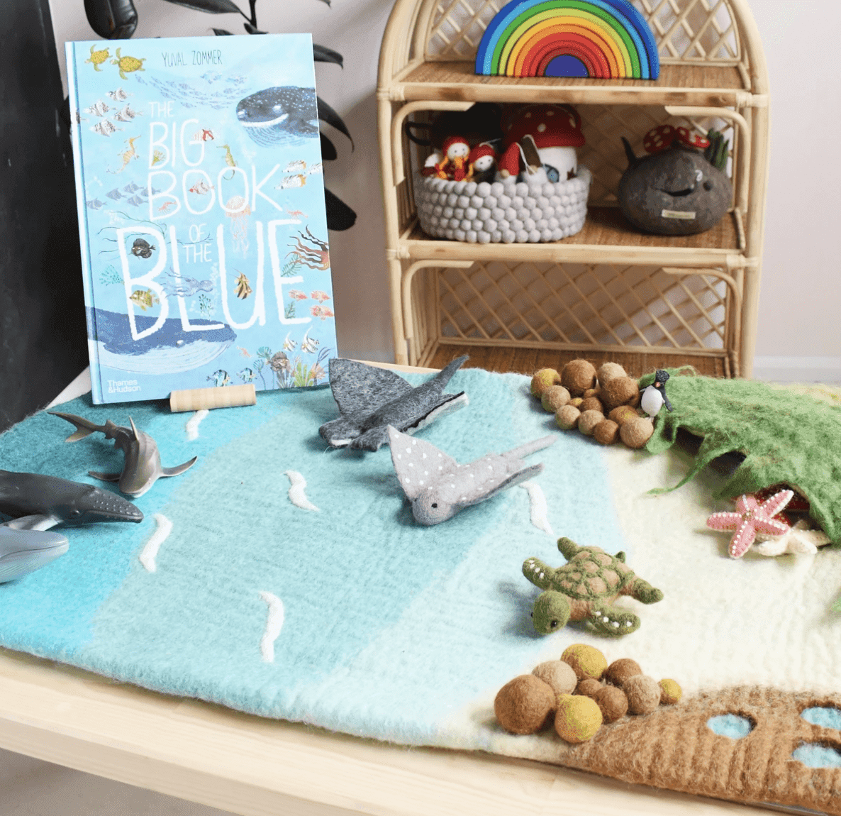 The Curated Parcel - Play Mat //  Sea & Rockpool (Large) 