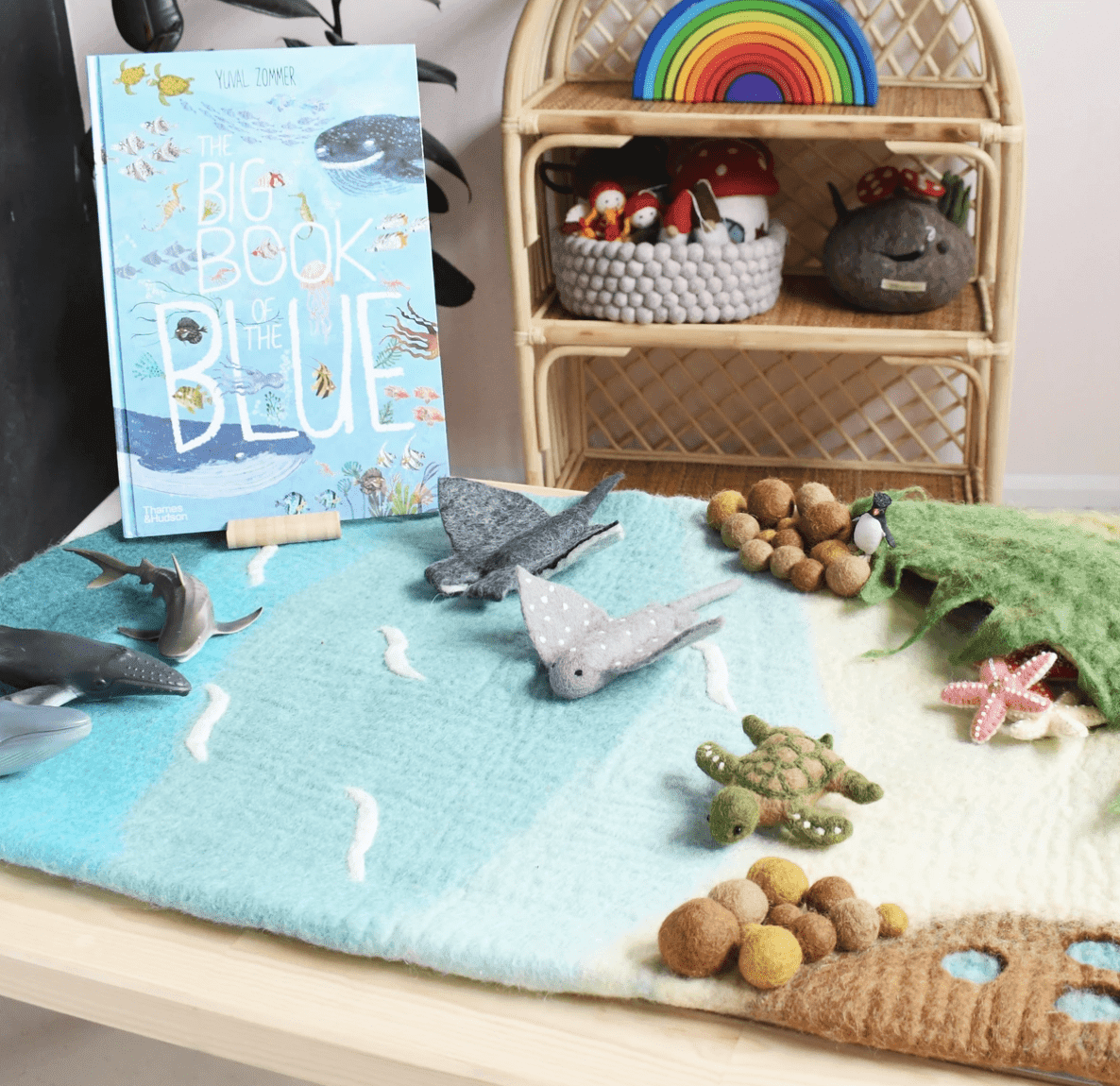 The Curated Parcel - Play Mat //  Sea &amp; Rockpool (Large) 