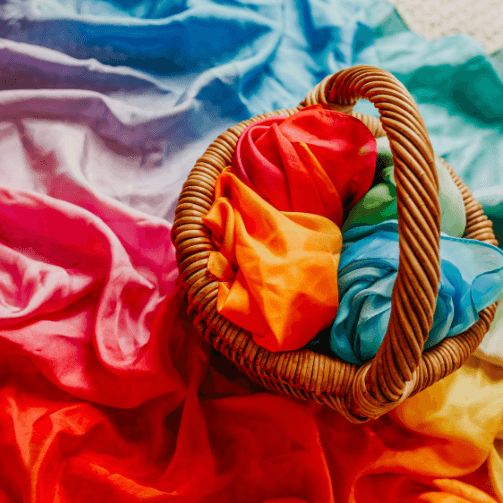 The Curated Parcel - Play Silkies Rainbow Silk 