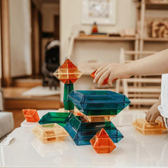 The Curated Parcel - Stacking Rainbow Pyramid 30 Pcs 