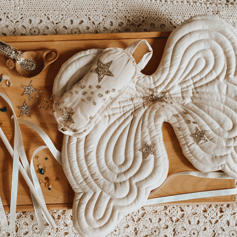 The Curated Parcel - Starry Masks and Heirloom Angel Wing Set 