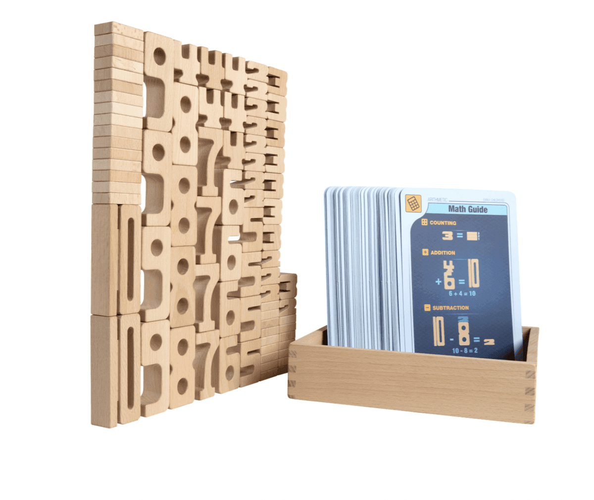 The Curated Parcel - SumBlox Mini Set 80 Blocks &amp; Activity Cards 