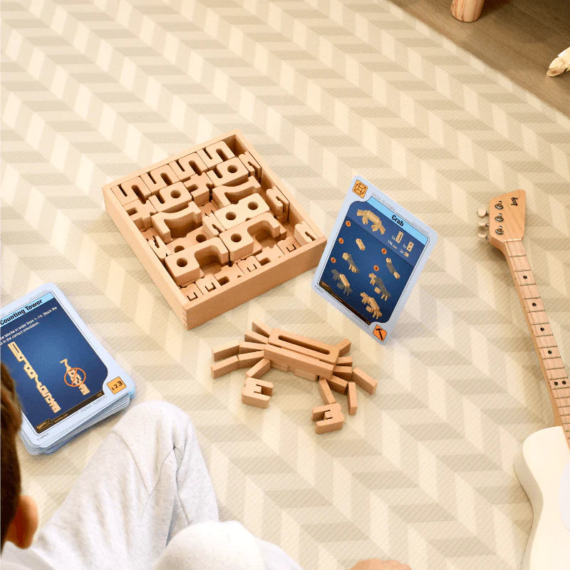 The Curated Parcel - SumBlox Mini Set 80 Blocks &amp; Activity Cards 
