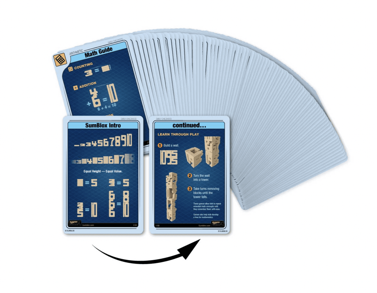 The Curated Parcel - SumBlox Mini Set 80 Blocks &amp; Activity Cards 