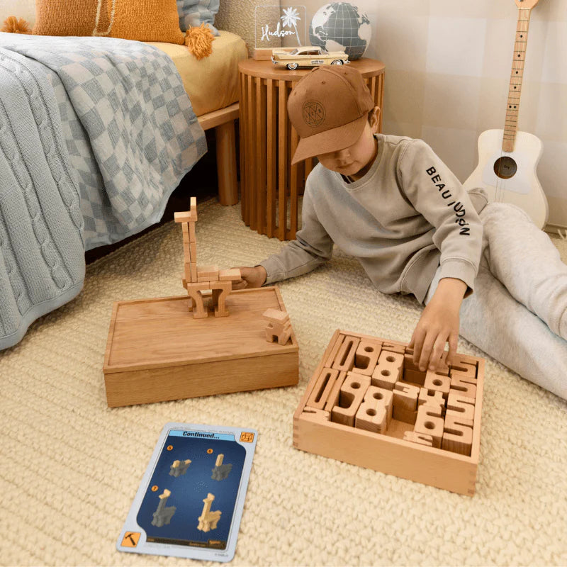 The Curated Parcel - SumBlox Mini Set 80 Blocks &amp; Activity Cards 