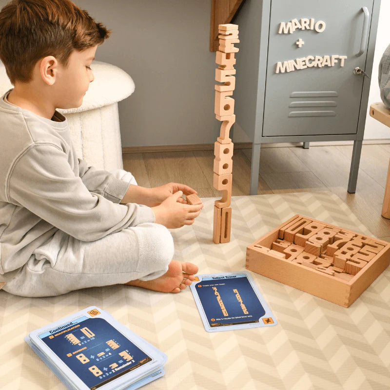 The Curated Parcel - SumBlox Mini Set 80 Blocks &amp; Activity Cards 