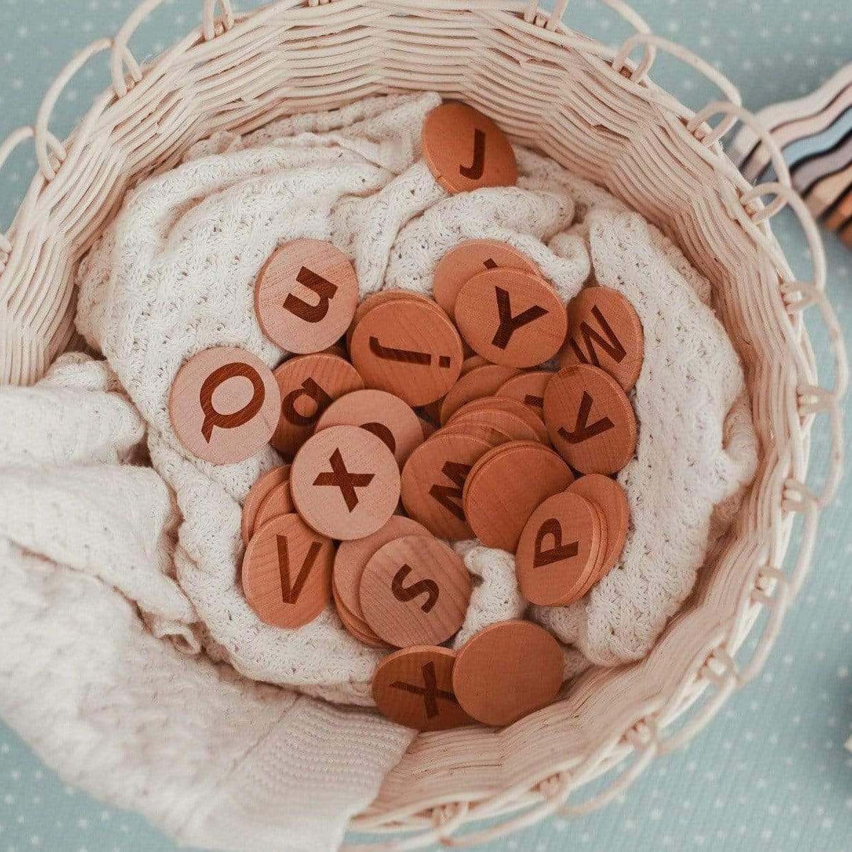 The Curated Parcel - Tactile Alphabet Discs 