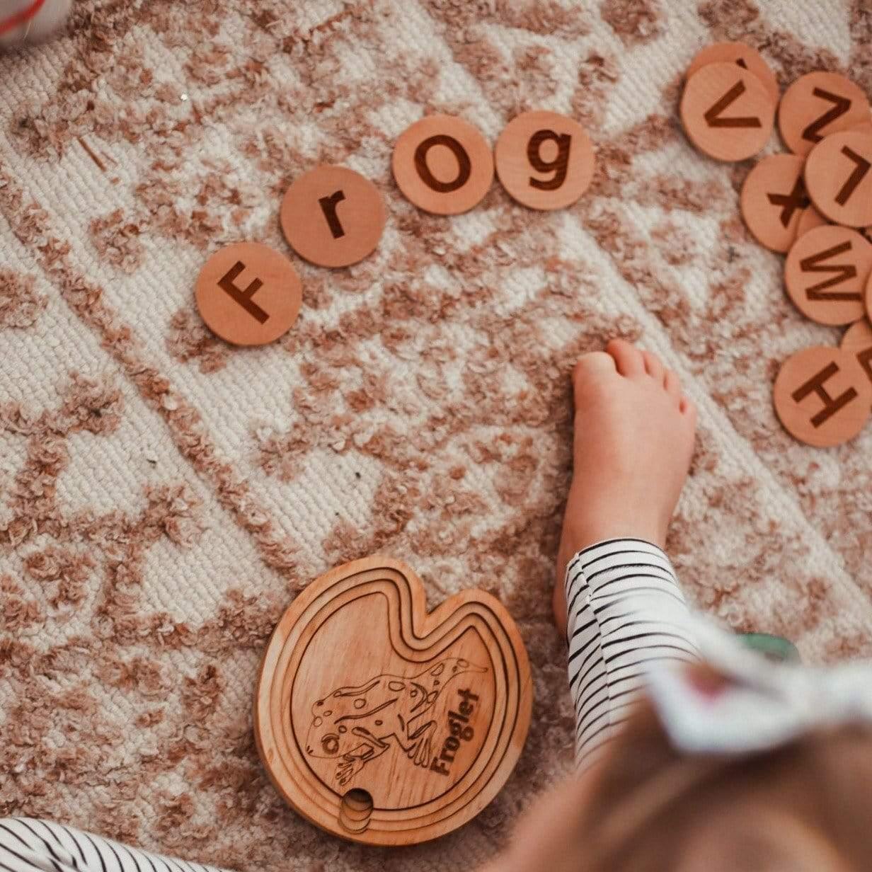 The Curated Parcel - Tactile Alphabet Discs 