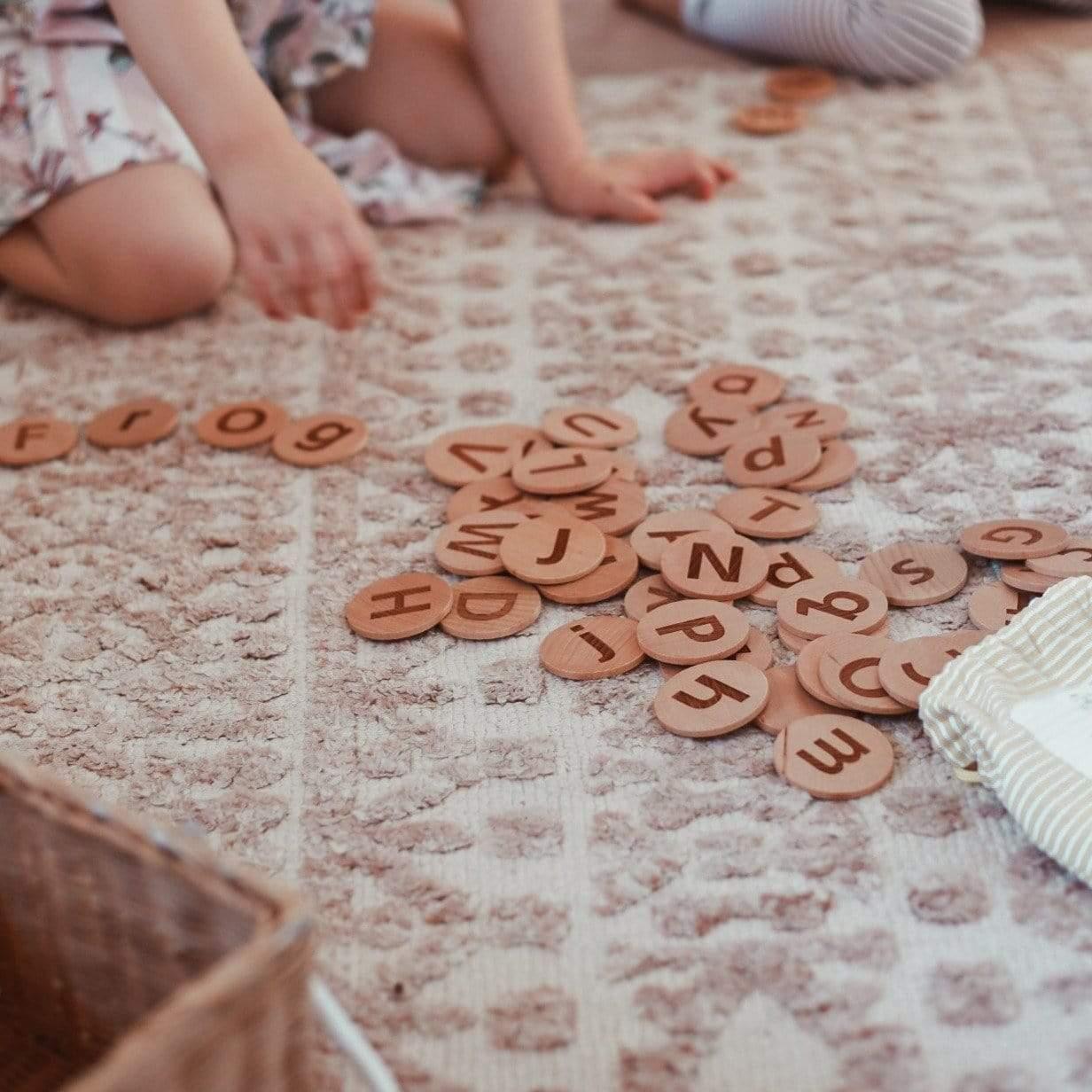 The Curated Parcel - Tactile Alphabet Discs 