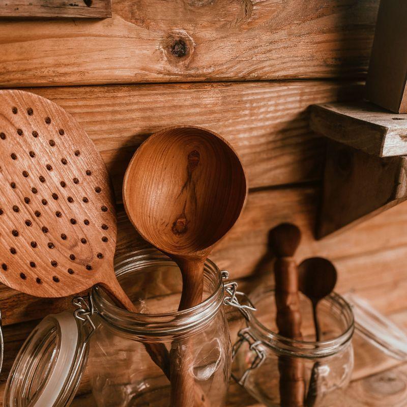 The Curated Parcel - Teak Scoop Spoon 