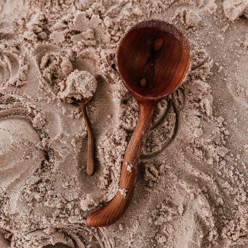 The Curated Parcel - Teak Scoop Spoon 