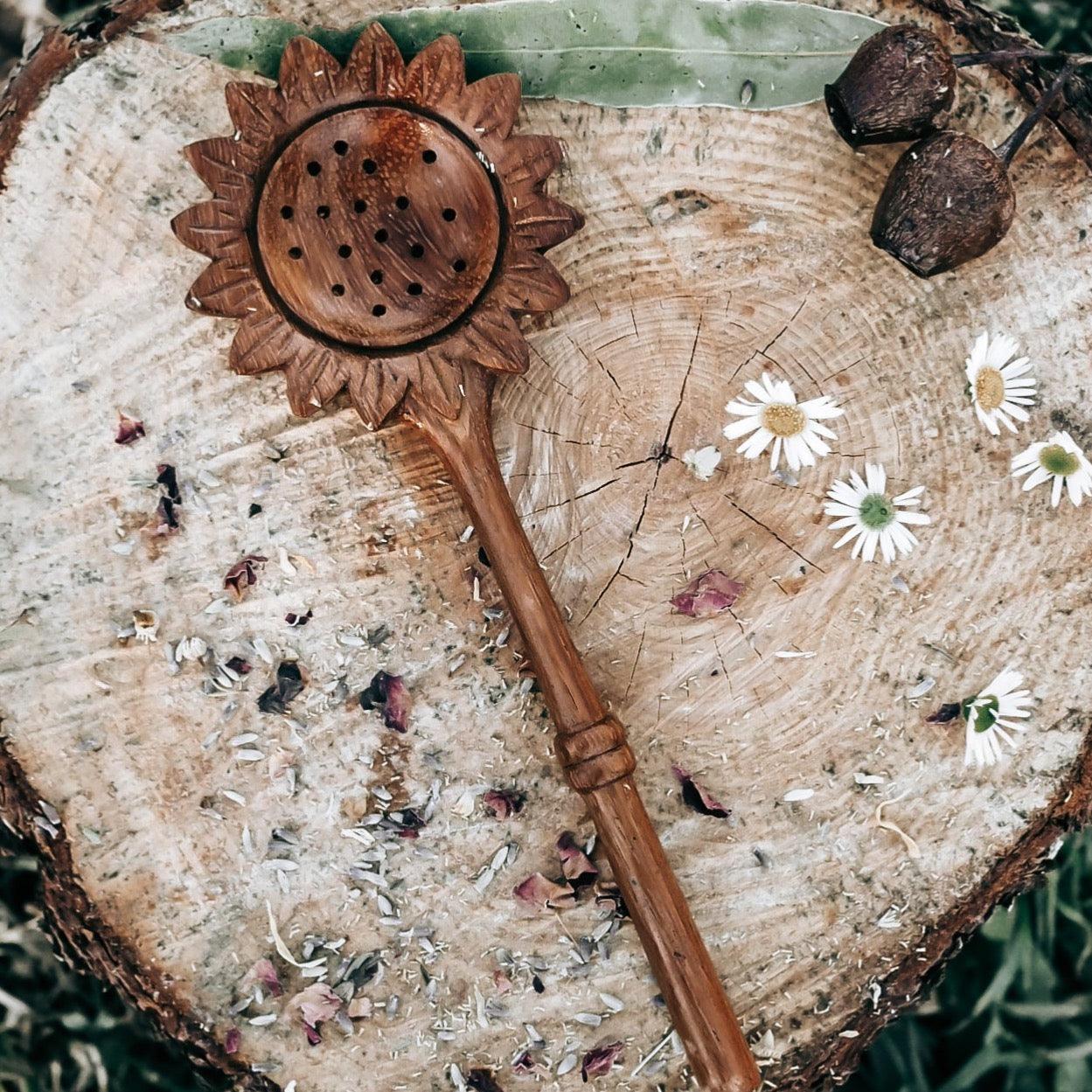 The Curated Parcel - Wild Tree Tools  // Sunflower Slotted  Spoon ⓒ 