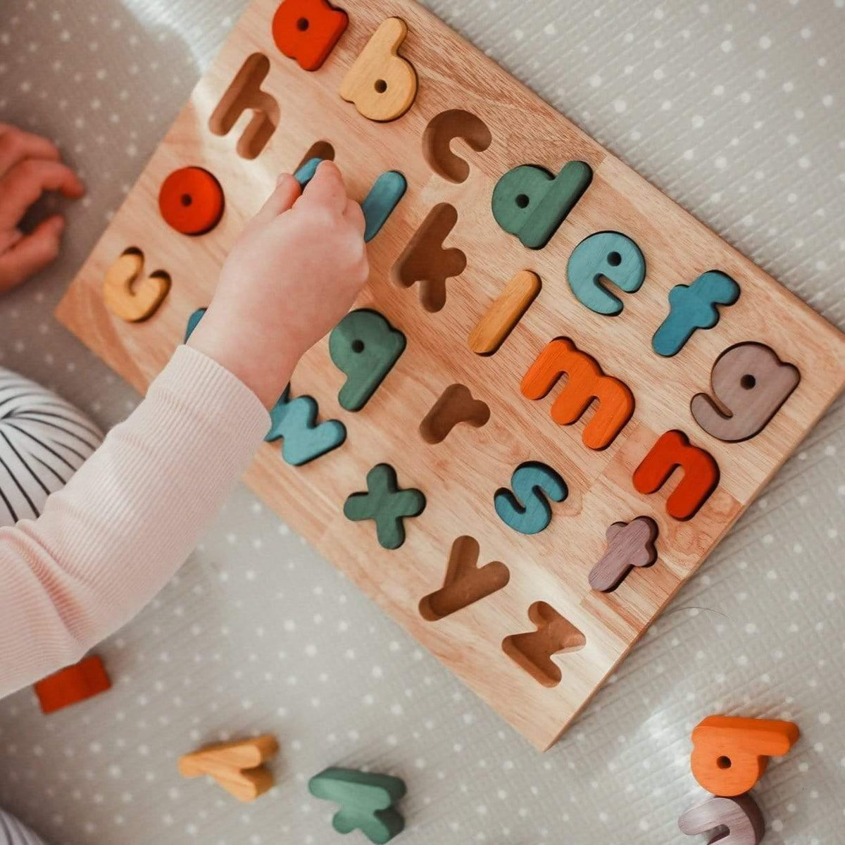 The Curated Parcel - Wooden Alphabet Puzzle 