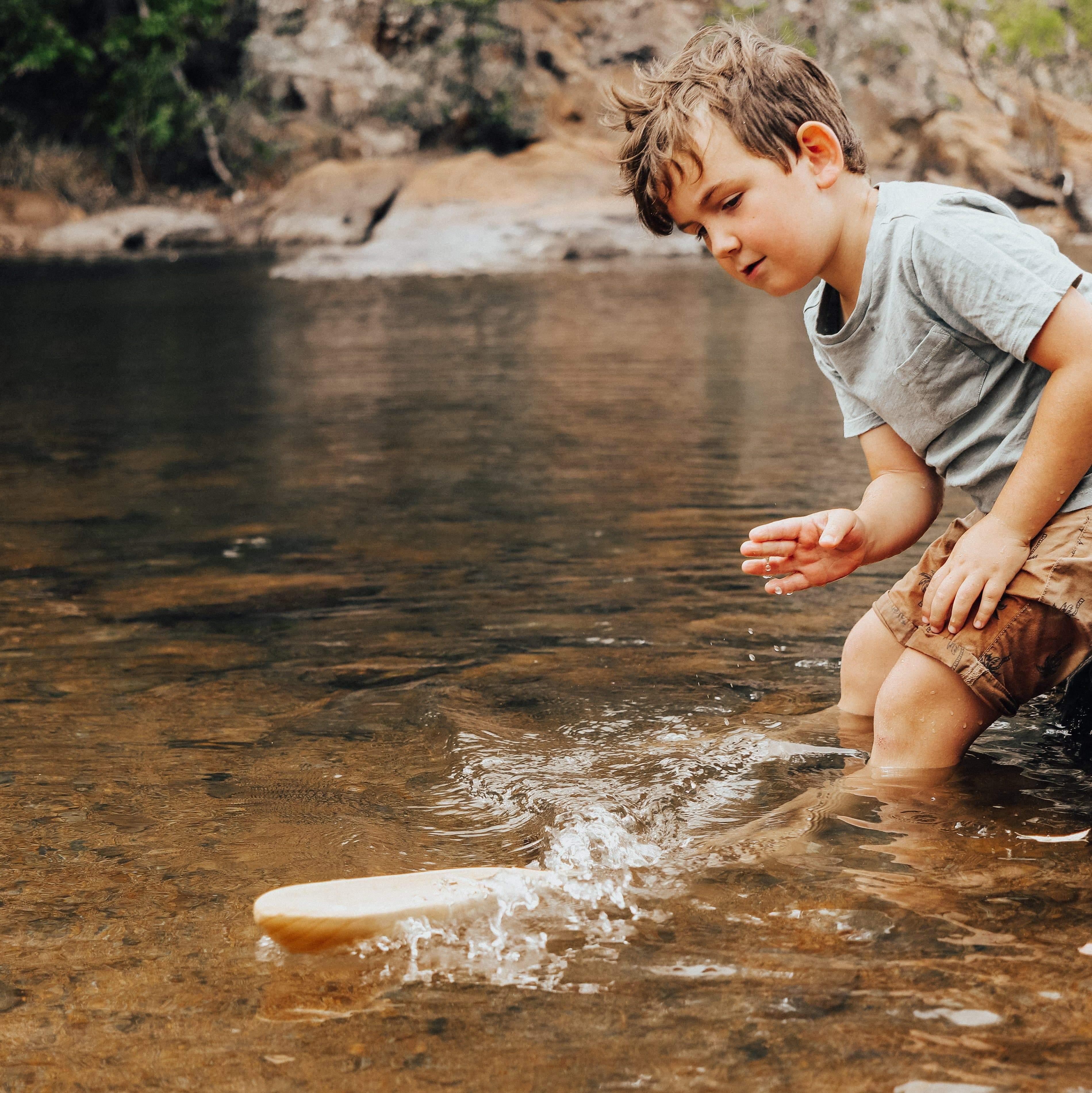 The Curated Parcel - Wooden Ancient Canoe 