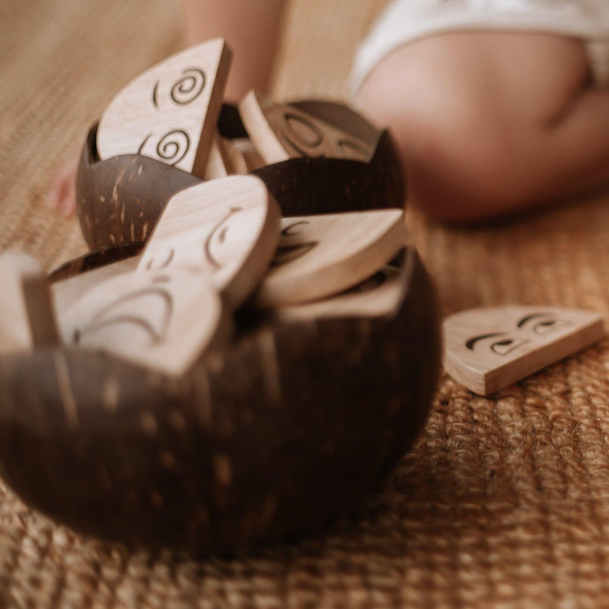 The Curated Parcel - Wooden Egg-Pressions Set (20) 