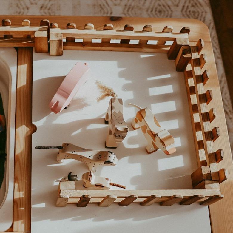 The Curated Parcel - Wooden Fences ( Set of 4 ) 