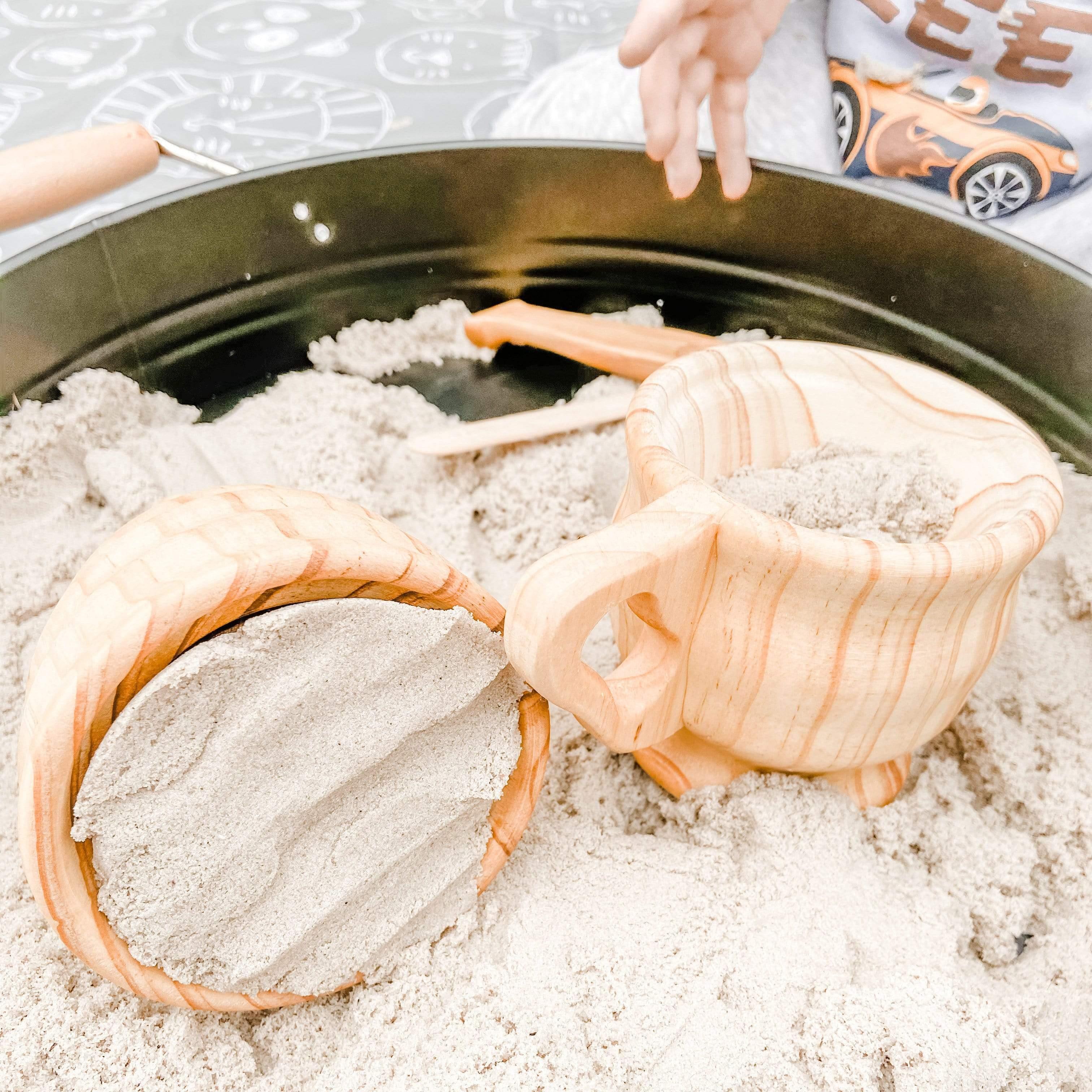 The Curated Parcel - Wooden Funnel & Large Cup Set 