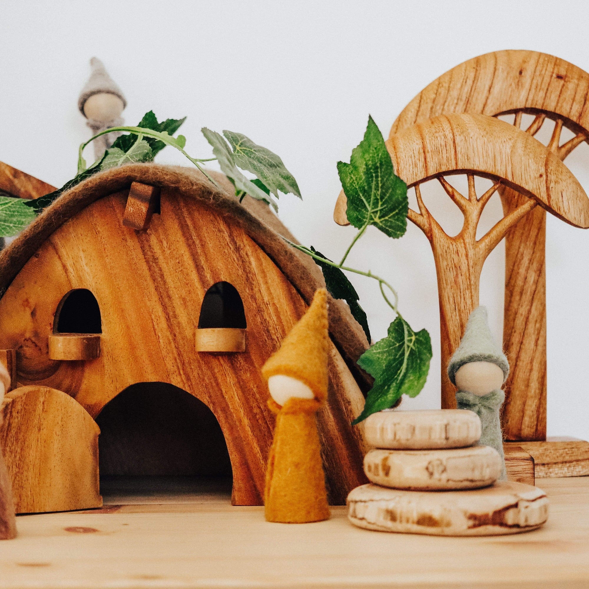 The Curated Parcel - Wooden Gnome House 