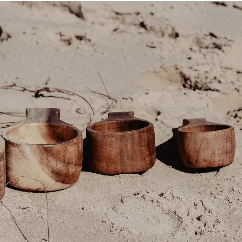 The Curated Parcel - Wooden Measuring Cup (Set of 4) 