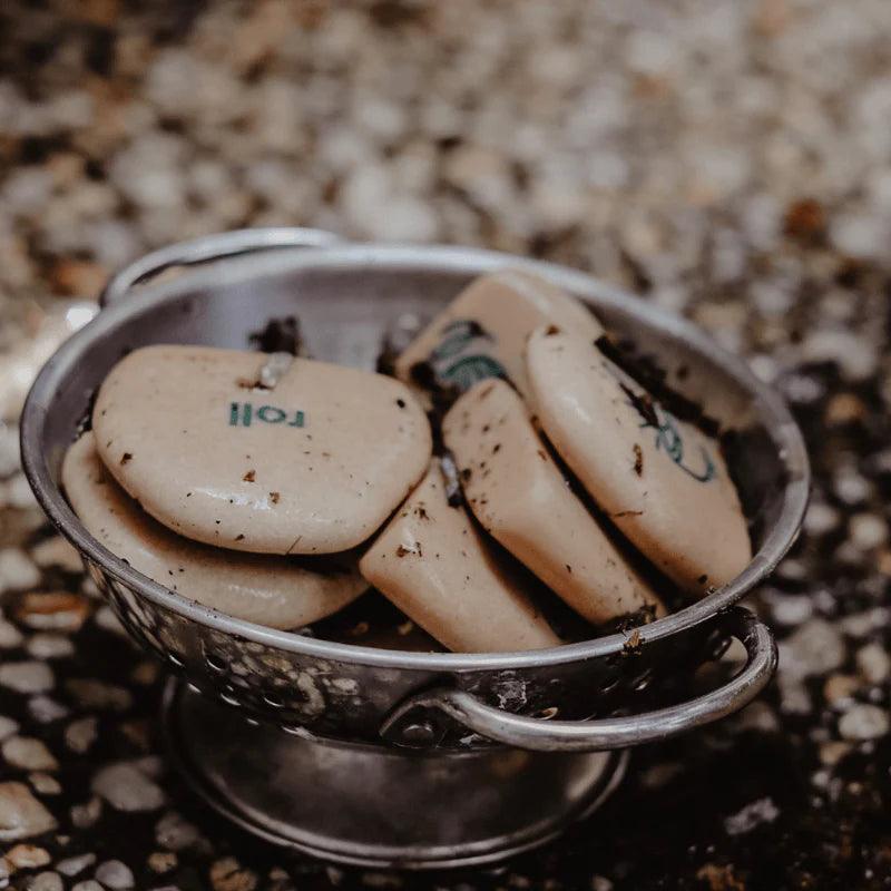 The Curated Parcel - Yellow Door // Mud Kitchen Process Stones 