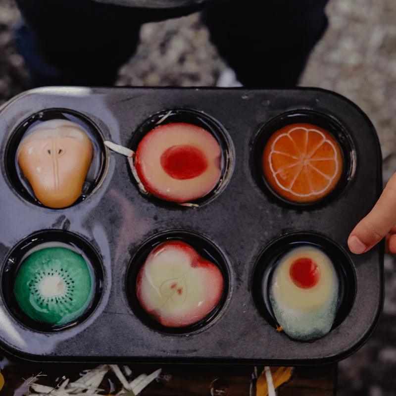 The Curated Parcel - Yellow Door // Sensory Play Stones - Fruits  ** Pre-Order Late March / Early April Delivery ** 