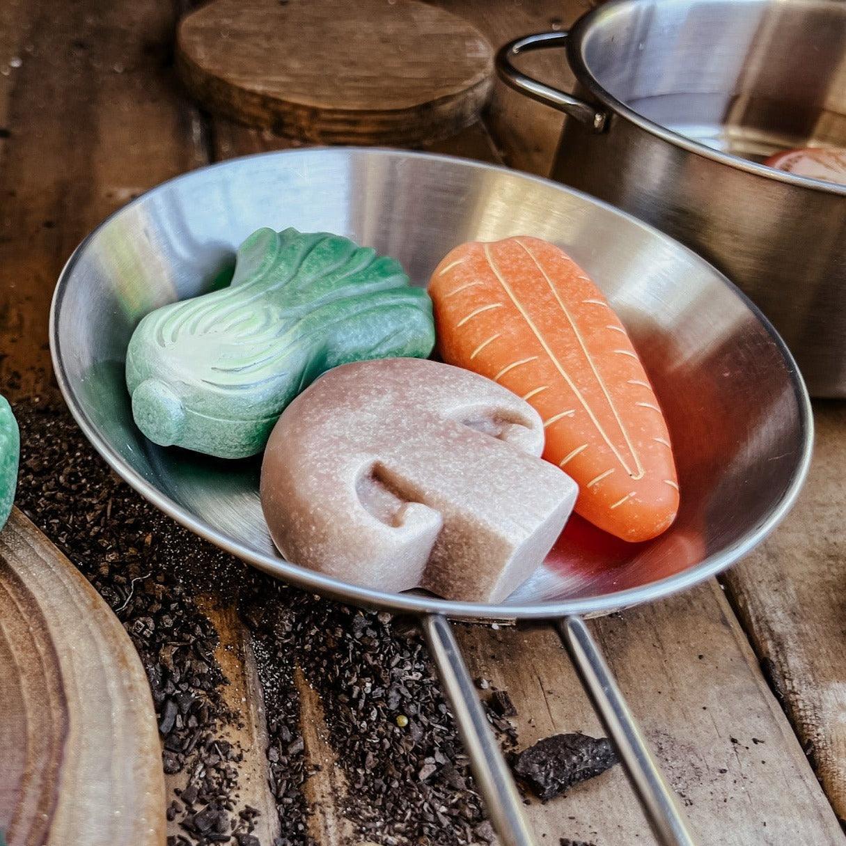 The Curated Parcel - Yellow Door // Sensory Play Stones - Vegetables  ** Pre-Order Late March / Early April Delivery ** 