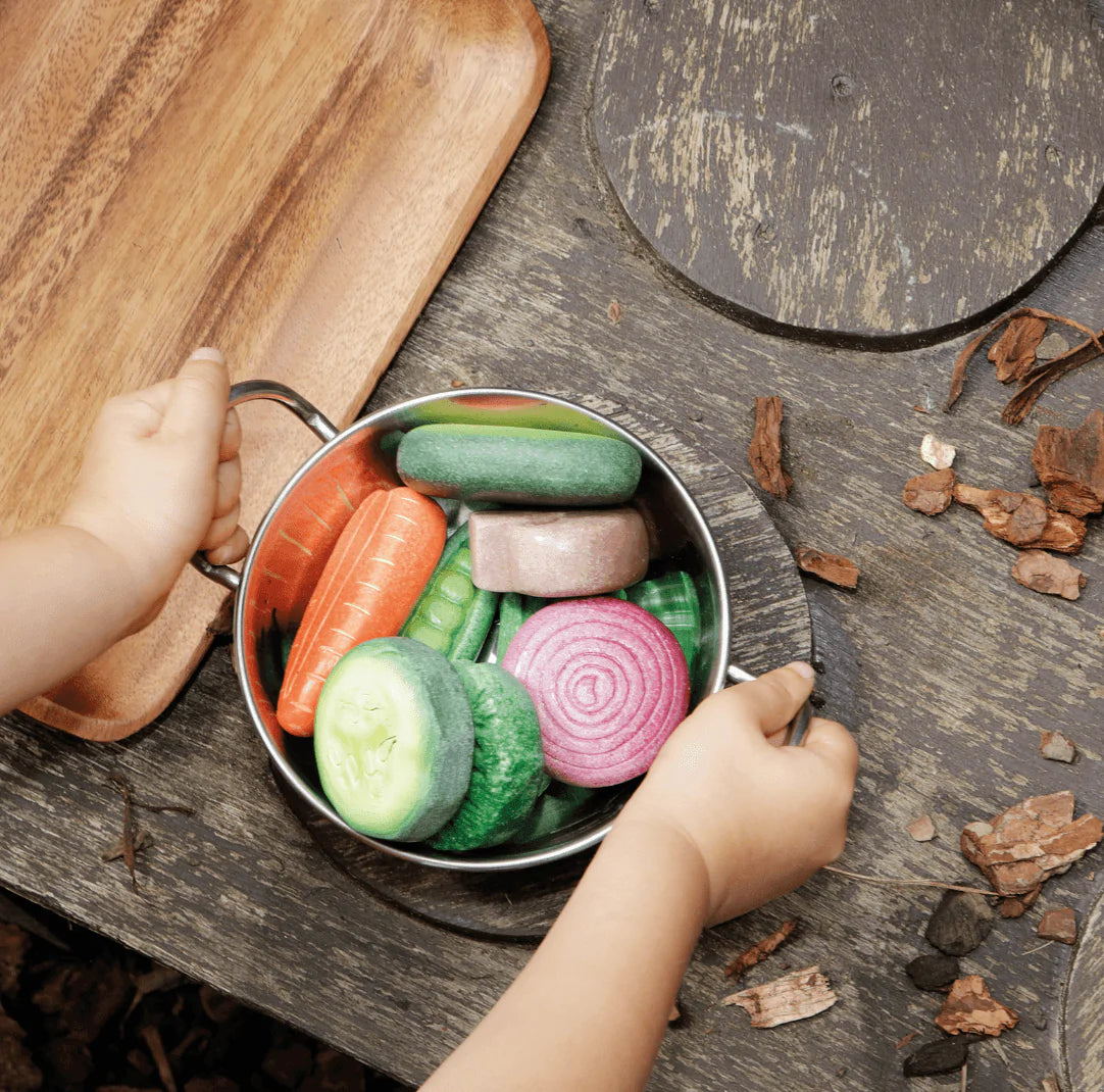 The Curated Parcel - Yellow Door // Sensory Play Stones - Vegetables  ** Pre-Order Late March / Early April Delivery ** 